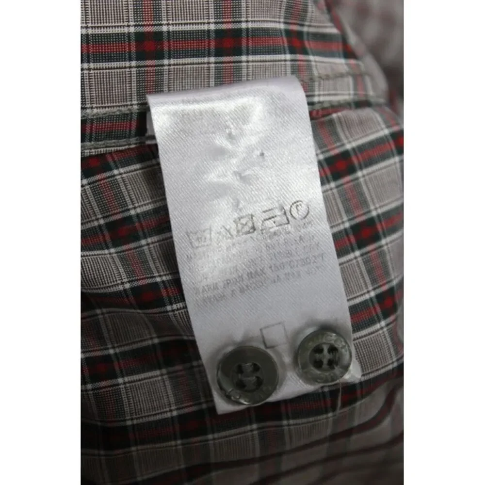 Gucci Mens Cotton Long Sleeve Collared Button-Down Shirt Gray Size 42